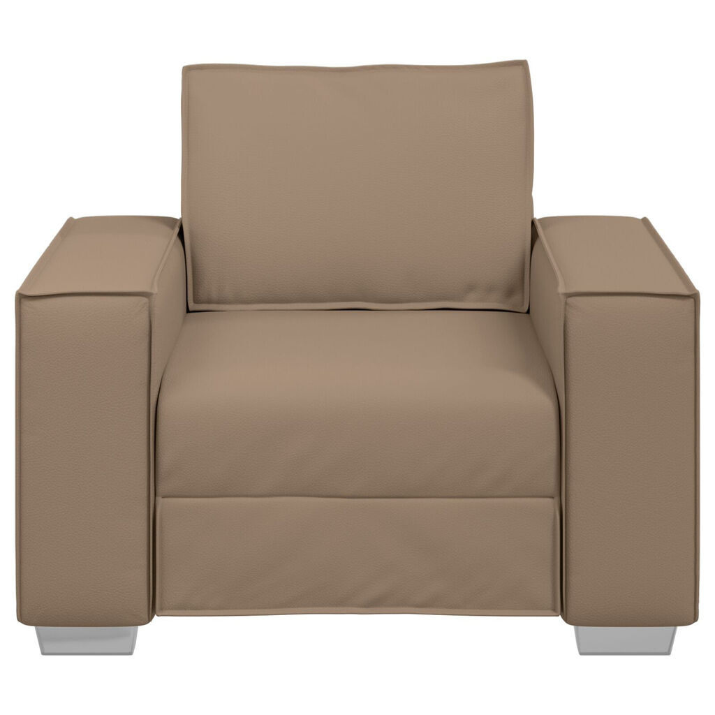 Καρέκλα Sofa vidaXL καφέ 59 εκ σε ψεύτικο δέρμα