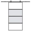 vidaXL &Sigma;&upsilon;&rho;ό&mu;&epsilon;&nu;&eta; &pi;ό&rho;&tau;&alpha; &mu;&epsilon; &sigma;&epsilon;&tau; &upsilon;&lambda;&iota;&kappa;&omicron;ύ 102,5x205 cm &alpha;&pi;ό &gamma;&upsilon;&alpha;&lambda;ί&&Alpha;&lambda;&omicron;&upsilon;&mu;ί&nu;&iota;&omicron;
