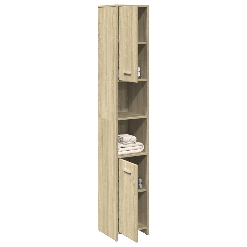 vidaXL Στήλη Μπάνιου Sonoma Δρυς 30x30x183,5 εκ. Επεξεργασμένο Ξύλο