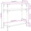 vidaXL Τραπέζι Κονσόλα Γκρι Sonoma 75x29x75 εκ. Επεξεργασμένο Ξύλο