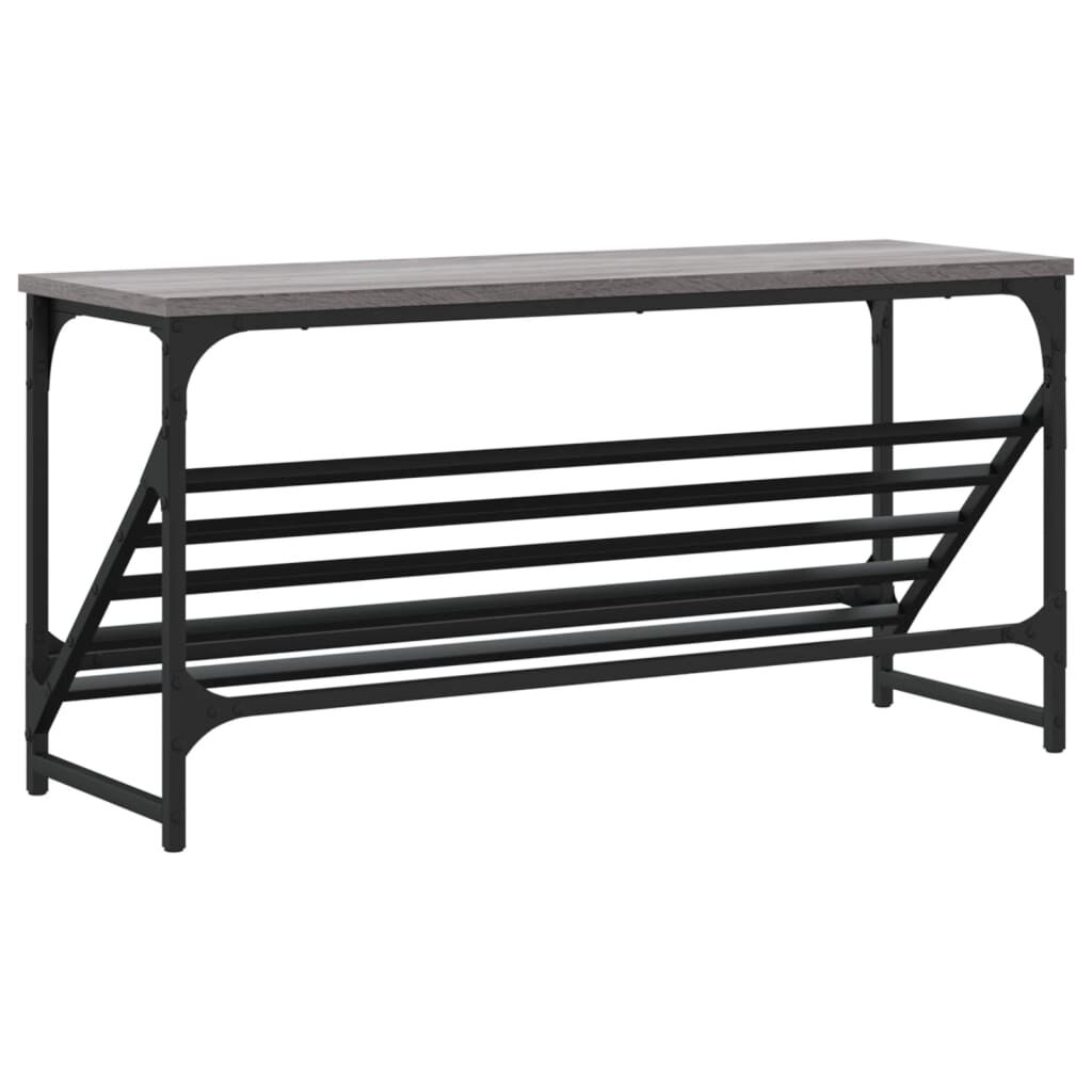 vidaXL Παπουτσοθήκη Γκρι Sonoma 90x30x45 εκ. από Επεξεργασμένο Ξύλο