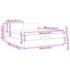 vidaXL Οθωμανικό κρεβάτι με στρώμα&LEDs Σκούρο μπλε 160x200cm Βελούδο