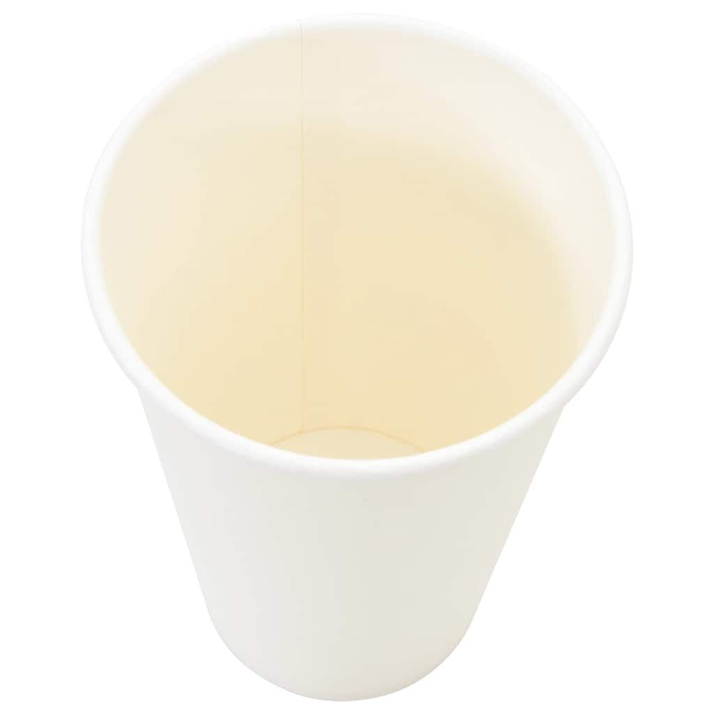 vidaXL Χάρτινα κύπελλα καφέ 1000 τεμάχια 16oz 400ml Λευκό