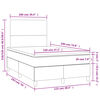 vidaXL &Kappa;&rho;&epsilon;&beta;ά&tau;&iota; Boxspring &mu;&epsilon; &Sigma;&tau;&rho;ώ&mu;&alpha; & LED &Sigma;&kappa;.&Kappa;&alpha;&phi;έ 120x190&epsilon;&kappa;. &Upsilon;&phi;&alpha;&sigma;&mu;ά&tau;&iota;&nu;&omicron;