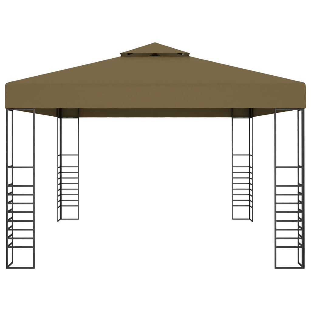 vidaXL Κιόσκι Taupe 3 x 4 μ. 180 γρ/μ²