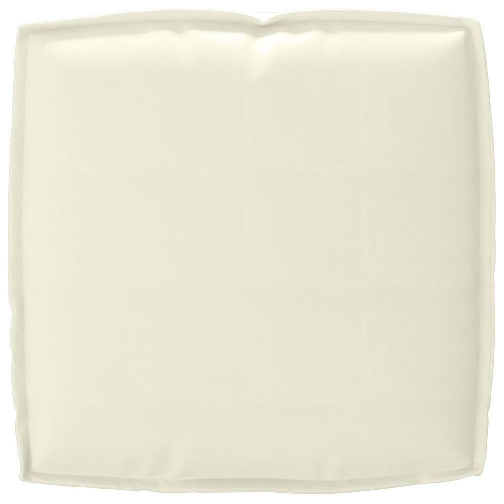 vidaXL Μαξιλάρι Παλέτας για Καθίσμα Κρεμ 50x50x12 εκ. από Ύφασμα Oxford