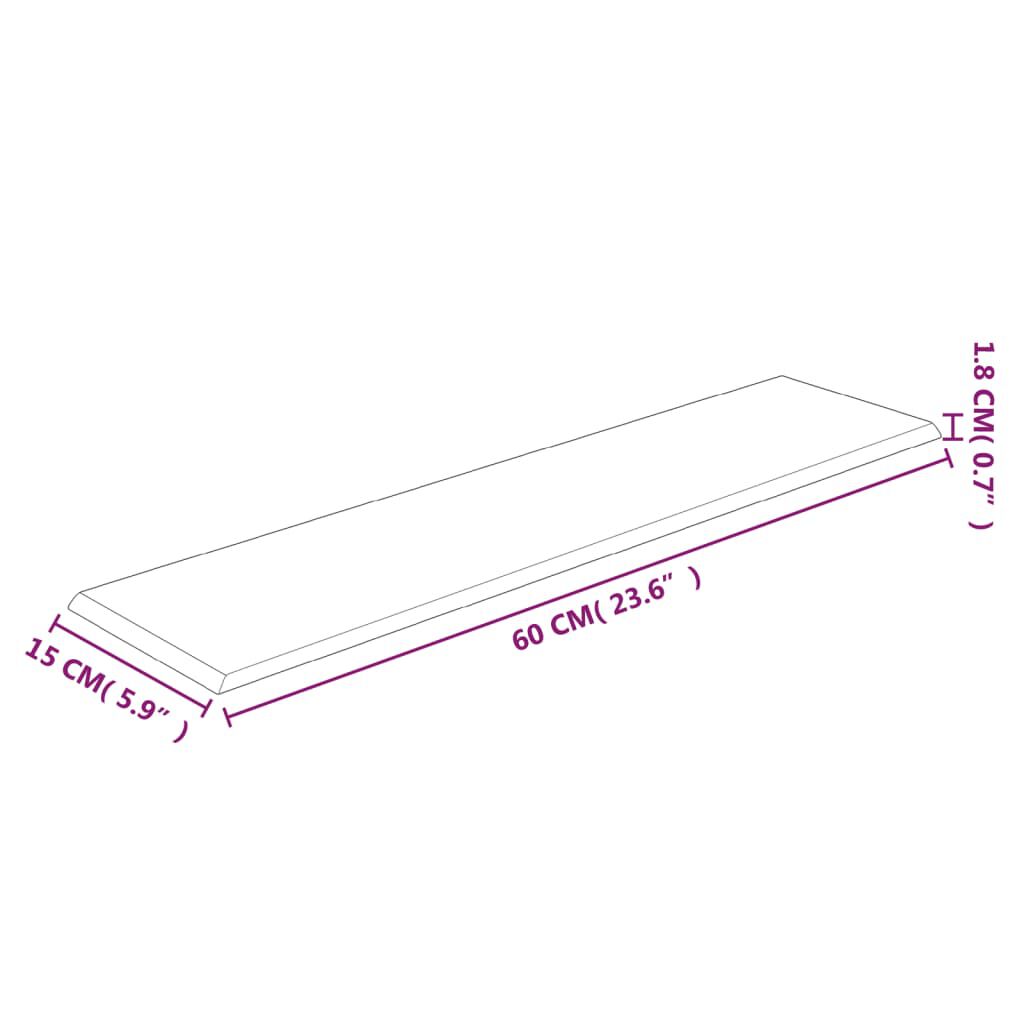 vidaXL Πάνελ Τοίχου 12 τεμ. Σκούρο Γκρι 60x15 εκ. 1,08 μ² Βελούδο