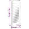 vidaXL Πορτάκια με Περσίδες 4 Τεμ. 69x29,5 εκ. από Μασίφ Ξύλο Πεύκου