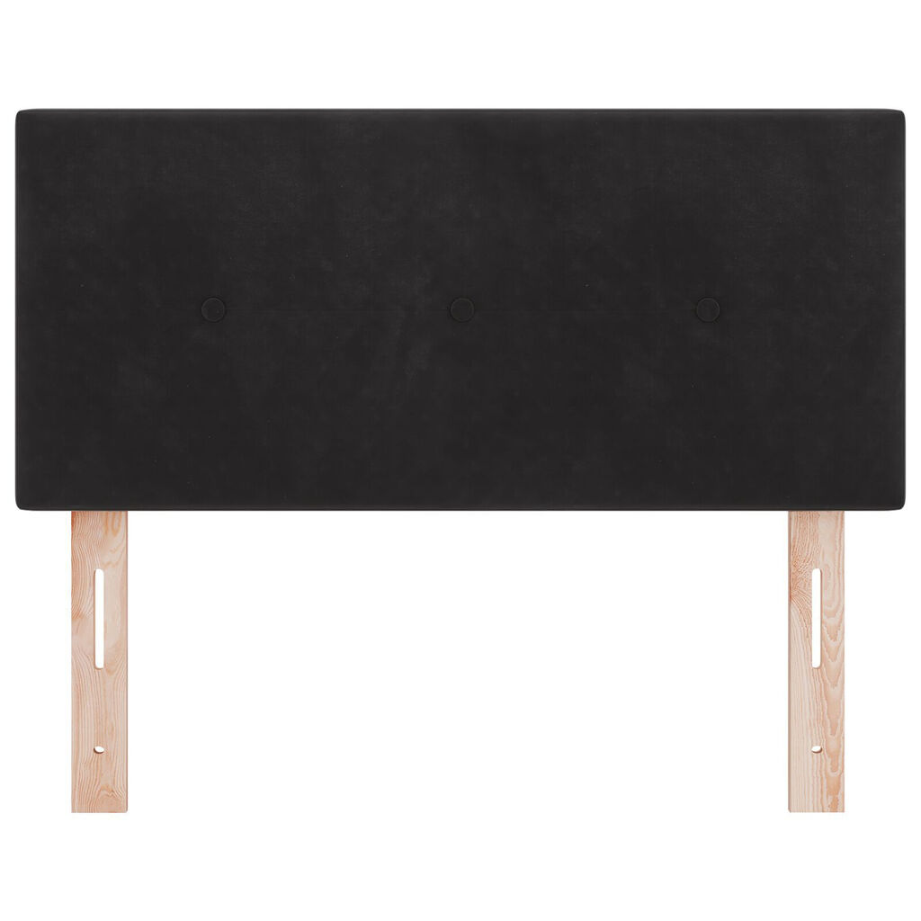 vidaXL Κεφαλάρι Button Tufted Μαύρο 90 εκ Βελούδο