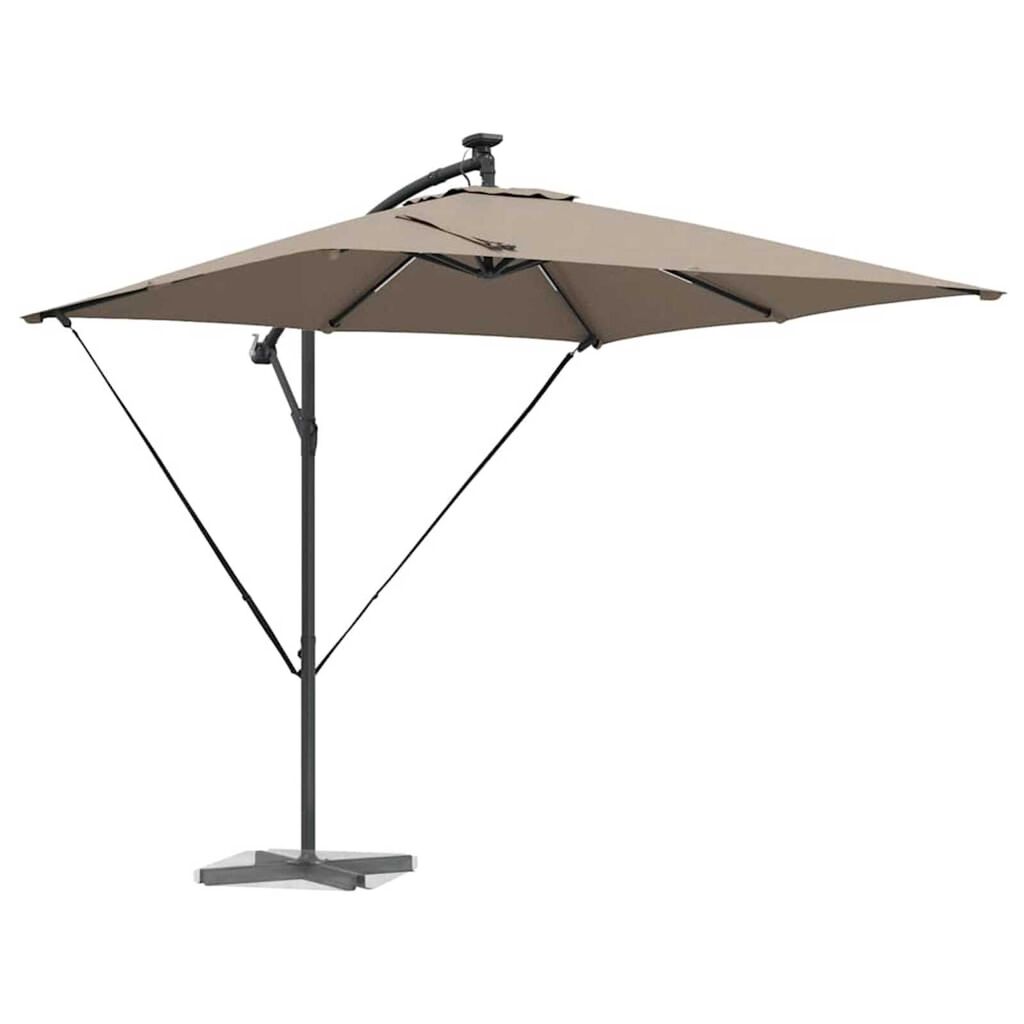 vidaXL Ομπρέλα Cantilever Banana Taupe 249 x 249 x 250 εκ.