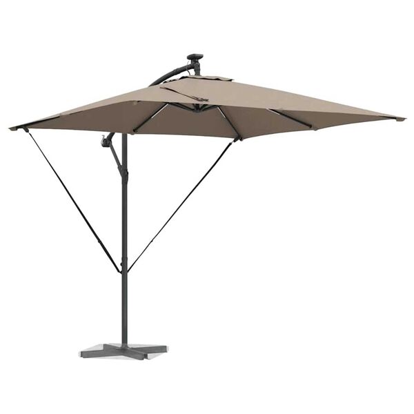 vidaXL Ομπρέλα Cantilever Banana Taupe 249 x 249 x 250 εκ.