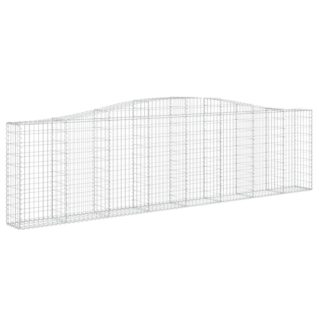 vidaXL Συρματοκιβώτιο Τοξωτό 400x30x100/120εκ. από Γαλβανισμένο Χάλυβα