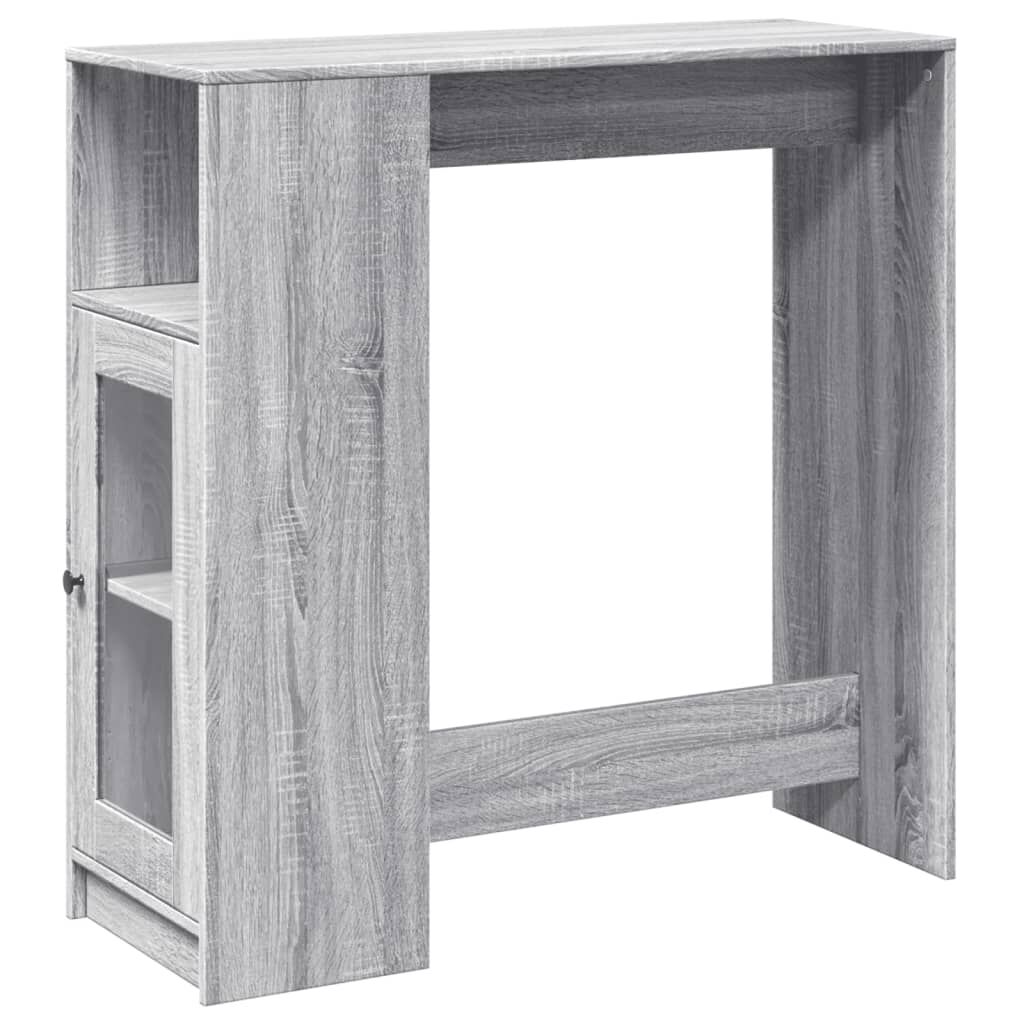 vidaXL Τραπέζι Μπαρ Γκρι Sonoma 101x40x103,5 εκ. από Επεξεργ. Ξύλο