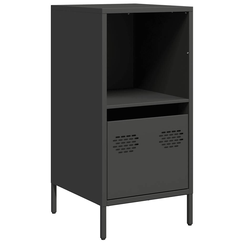 vidaXL Ντουλάπι Μαύρο 35x39x73,5 εκ. από Χάλυβα Ψυχρής Έλασης