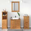 vidaXL Σετ Επίπλων Μπάνιου VIGO 4 pcs καφέ μελί 37 x 34 x 110 εκ