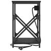 vidaXL Κομοδίνο Μαύρη δρυς 41 x 31 x 51 εκ. Επεξεργασμένο ξύλο