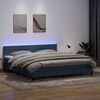 vidaXL &Kappa;&rho;&epsilon;&beta;ά&tau;&iota; Boxspring &mu;&epsilon; &Sigma;&tau;&rho;ώ&mu;&alpha; & LED &Sigma;&kappa;&omicron;ύ&rho;&omicron; &gamma;&kappa;&rho;&iota; 180x220 &epsilon;&kappa;. &Beta;&epsilon;&lambda;&omicron;ύ&delta;&iota;&nu;&omicron;