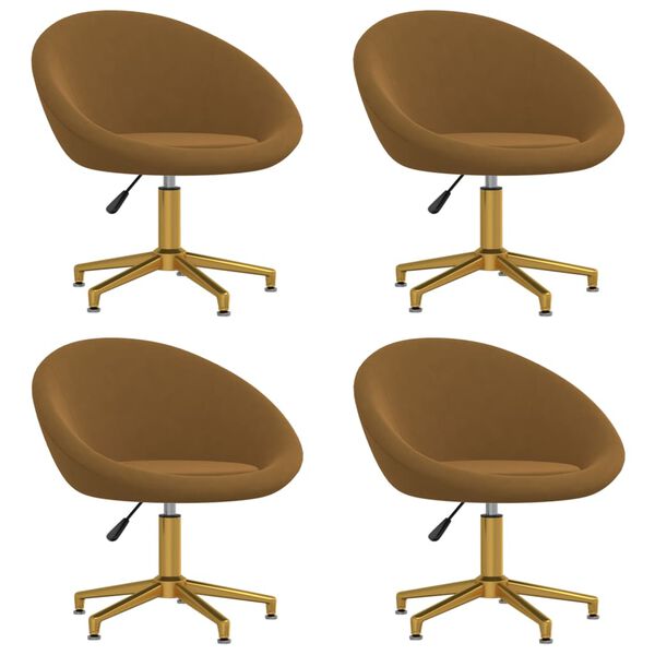 vidaXL &Kappa;&alpha;&rho;έ&kappa;&lambda;&epsilon;&sigmaf; &Tau;&rho;&alpha;&pi;&epsilon;&zeta;&alpha;&rho;ί&alpha;&sigmaf; 4 &tau;&epsilon;&mu;. &Kappa;&alpha;&phi;έ &Beta;&epsilon;&lambda;&omicron;ύ&delta;&iota;&nu;&epsilon;&sigmaf;