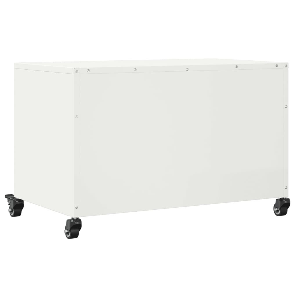 vidaXL Έπιπλο Τηλεόρασης Λευκό 68 x 39 x 43,5 εκ. Χάλυβας