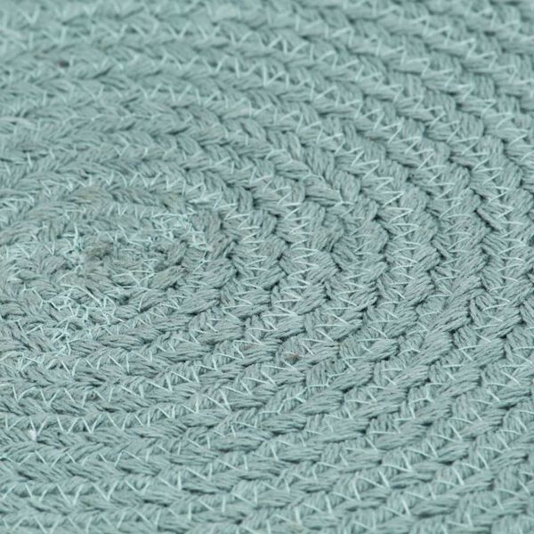 vidaXL Σουπλά Στρογγυλά Απλά 4 τεμ. Πράσινα 38 εκ. Βαμβακερά