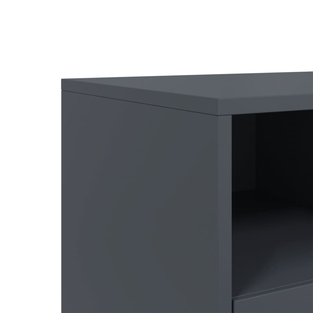 vidaXL Έπιπλο Τηλεόρασης Ανθρακί 100,5x39x43,5εκ. Ατσάλι