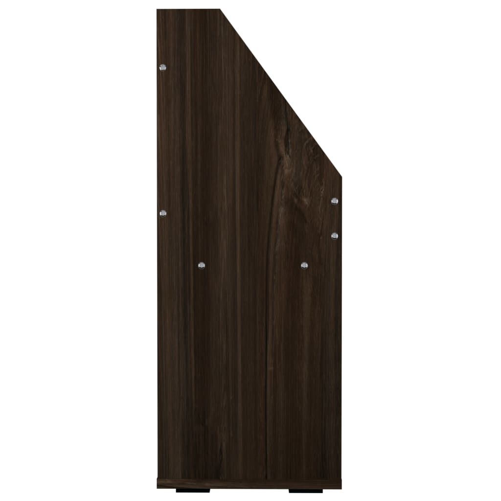 vidaXL Παιδική Ραφιέρα Περιοδ. Καπνιστή Δρυς 71x30x78,5εκ Επεξ. Ξύλο
