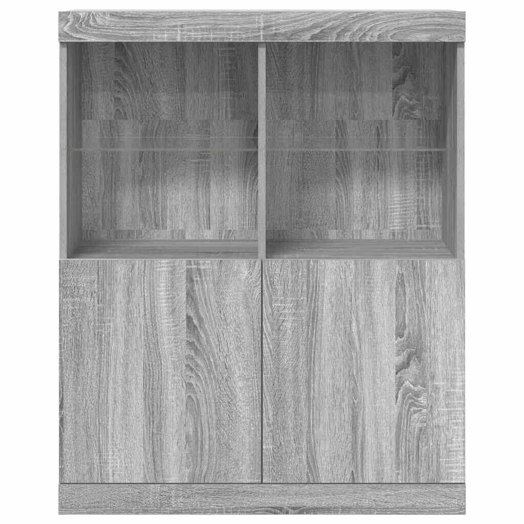 vidaXL Ντουλάπι Γκρι Sonoma 81x37x100 εκ. από Επεξεργασμένο Ξύλο
