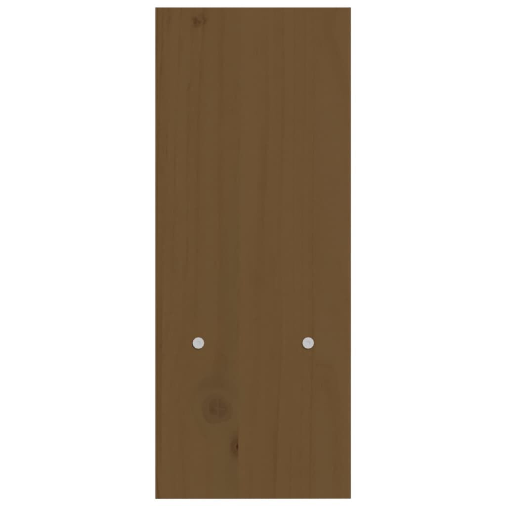 vidaXL Βάση Οθόνης Καφέ Μελί (39-72)x17x43 εκ. από Μασίφ Ξύλο Πεύκου