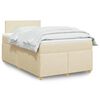 vidaXL &Kappa;&rho;&epsilon;&beta;ά&tau;&iota; Boxspring &mu;&epsilon; &Sigma;&tau;&rho;ώ&mu;&alpha; &Kappa;&rho;&epsilon;&mu; 120x190 &epsilon;&kappa;. &Upsilon;&phi;&alpha;&sigma;&mu;ά&tau;&iota;&nu;&omicron;