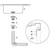 vidaXL Νεροχύτης + Ποδιά Σετ Ασημί 800x600x155 χιλ. Ανοξείδωτο Ατσάλι