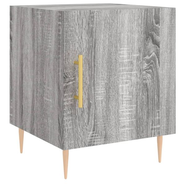 vidaXL Κομοδίνο Γκρι Sonoma 40 x 40 x 50 εκ. από Επεξεργασμένο Ξύλο
