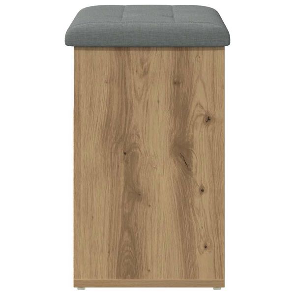 Πάγκος παπουτσιών vidaXL Artisan Oak 62x32x50 cm Κατασκευασμένο ξύλο