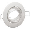 vidaXL Spotlights με προβολείς 6 pcs Λευκό 9 x 9 εκ. Μέταλλο