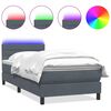 vidaXL &Kappa;&rho;&epsilon;&beta;ά&tau;&iota; Boxspring &mu;&epsilon; &Sigma;&tau;&rho;ώ&mu;&alpha; & LED &Sigma;&kappa;&omicron;ύ&rho;&omicron; &gamma;&kappa;&rho;&iota; 100x220 &epsilon;&kappa;. &Beta;&epsilon;&lambda;&omicron;ύ&delta;&iota;&nu;&omicron;