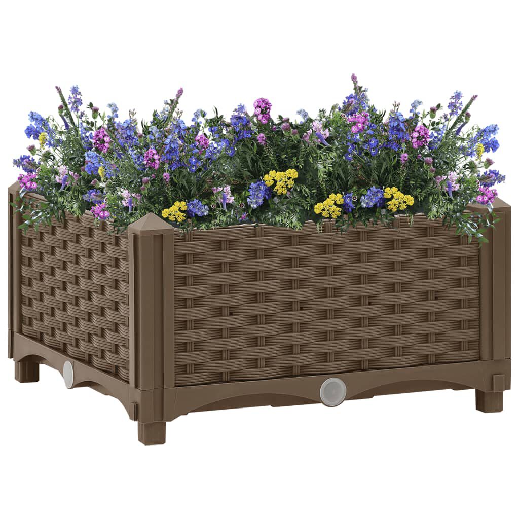 vidaXL Ζαρντινιέρα 40 x 40 x 23 εκ. από Πολυπροπυλένιο