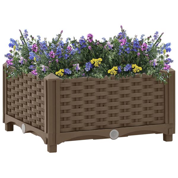 vidaXL Ζαρντινιέρα 40 x 40 x 23 εκ. από Πολυπροπυλένιο