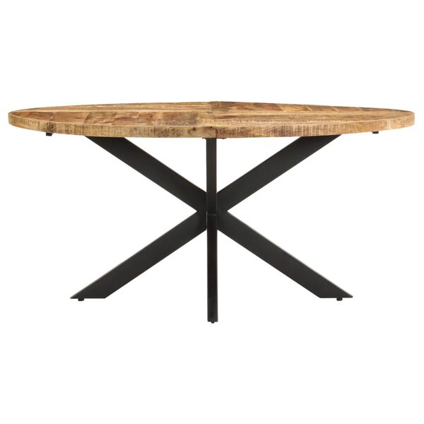 vidaXL Τραπεζαρία 160 x 90 x 75 εκ. από Ακατέργαστο Ξύλο Μάνγκο
