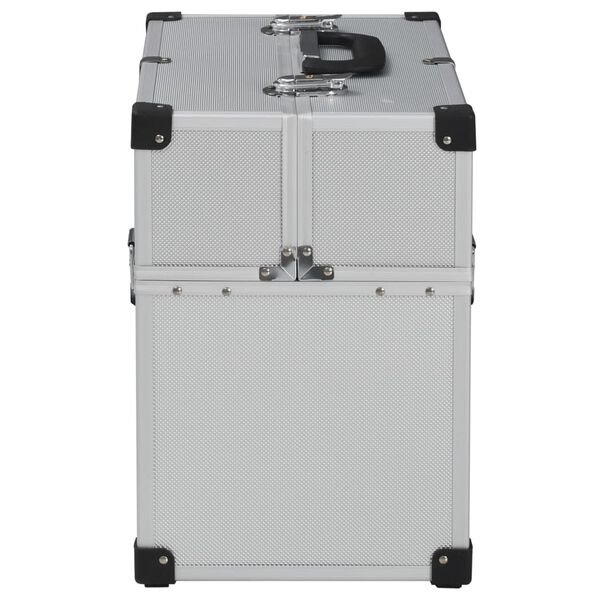 vidaXL Εργαλειοθήκη Ασημί 38 x 22,5 x 34 εκ. Αλουμινίου