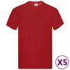 Fruit of the Loom T-shirt Original 5 &tau;&epsilon;&mu;. &Kappa;ό&kappa;&kappa;&iota;&nu;&alpha; S &Beta;&alpha;&mu;&beta;&alpha;&kappa;&epsilon;&rho;ά