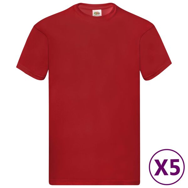 Fruit of the Loom T-shirt Original 5 &tau;&epsilon;&mu;. &Kappa;ό&kappa;&kappa;&iota;&nu;&alpha; S &Beta;&alpha;&mu;&beta;&alpha;&kappa;&epsilon;&rho;ά