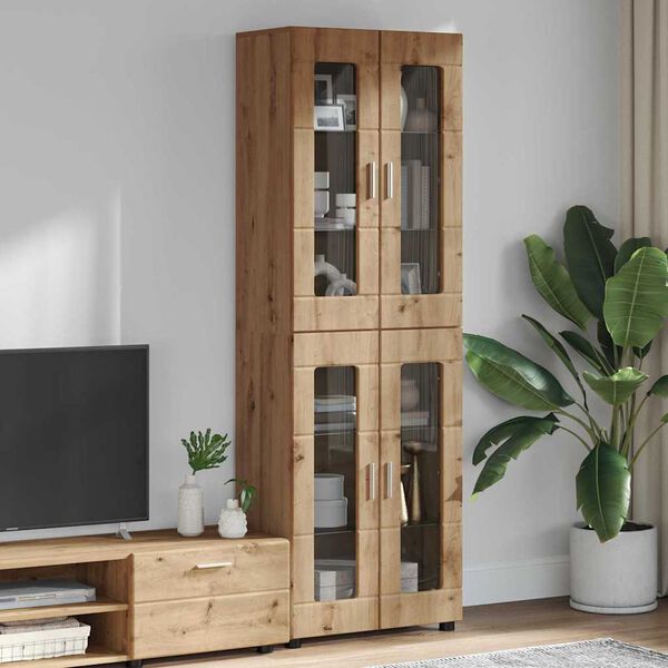 vidaXL Highboard Artisan Oak 60 x 35 x 182 &epsilon;&kappa;. &Epsilon;&pi;&epsilon;&xi;&epsilon;&rho;&gamma;&alpha;&sigma;&mu;έ&nu;&omicron; &xi;ύ&lambda;&omicron;