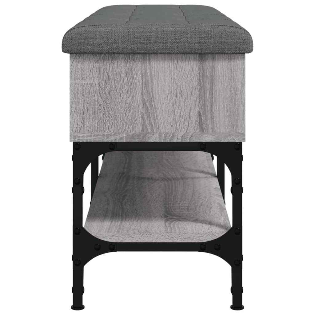 vidaXL Παπουτσοθήκη Γκρι Sonoma 102x32x45εκ. από Επεξεργασμένο Ξύλο