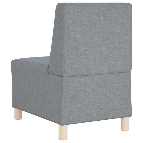 vidaXL Μοναδικός Καναπές χωρίς Χερούλια 2 pcs Ανοιχτό γκρι