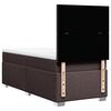 vidaXL Κρεβάτι Boxspring με Στρώμα Σκούρο Καφέ 80x200 εκ. Υφασμάτινο