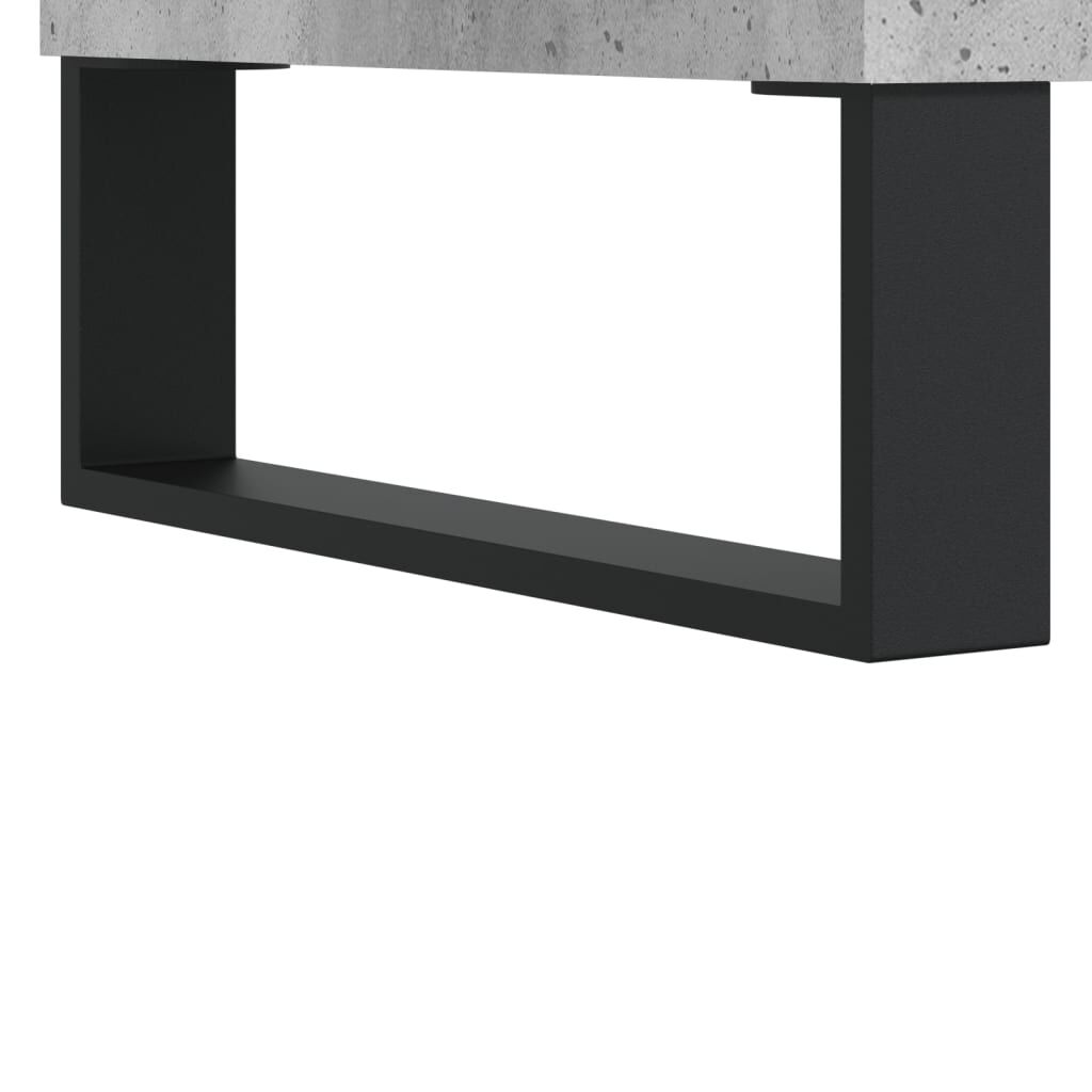 vidaXL Κομοδίνα 2 τεμ. Γκρι Σκυροδεμ. 40 x 35 x 47,5 εκ. Επεξεργ. Ξύλο