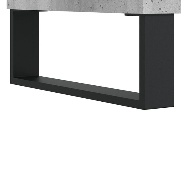 vidaXL Κομοδίνα 2 τεμ. Γκρι Σκυροδεμ. 40 x 35 x 47,5 εκ. Επεξεργ. Ξύλο