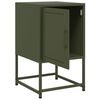 vidaXL Κομοδίνα 2 τεμ. Πράσινο Λαδί 36x39x60,5 εκ. από Χάλυβα