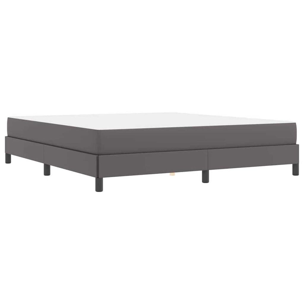 vidaXL Κρεβάτι Άλλο Γκρι 180 x 200 cm Τεχνητό δέρμα