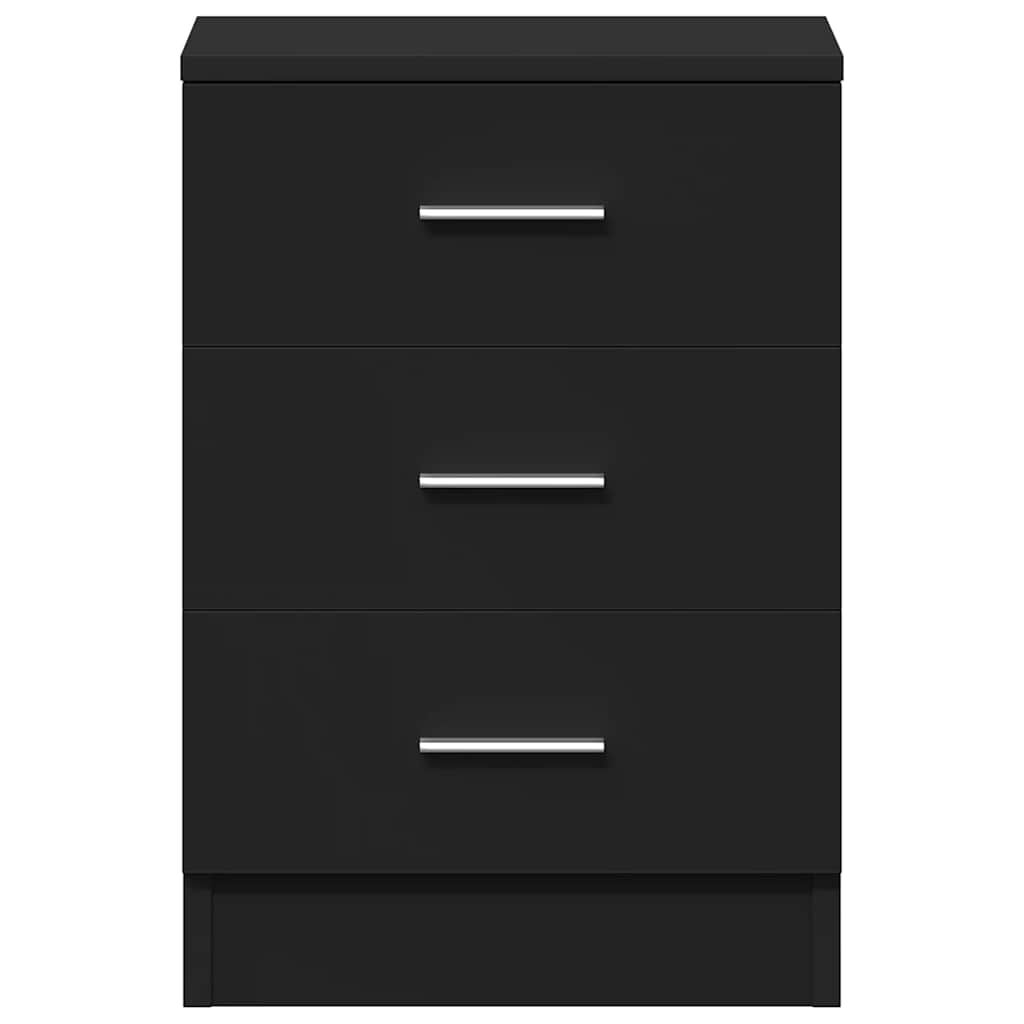 vidaXL Κομοδίνο Μαύρο 38 x 35 x 56 εκ. από Μοριοσανίδα