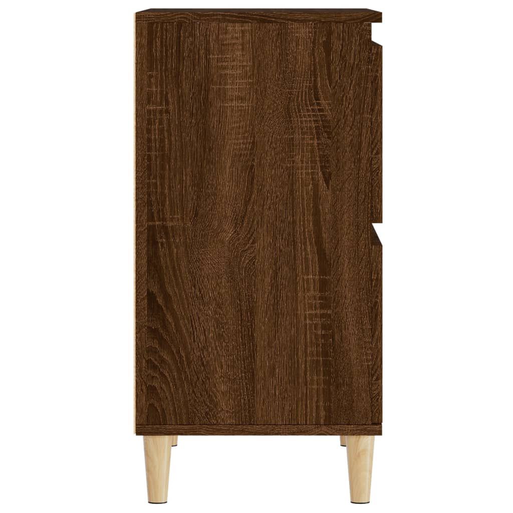 vidaXL Συρταριέρες 2 τεμ. Καφέ Δρυς 60x35x70 εκ. Επεξεργασμένο Ξύλο